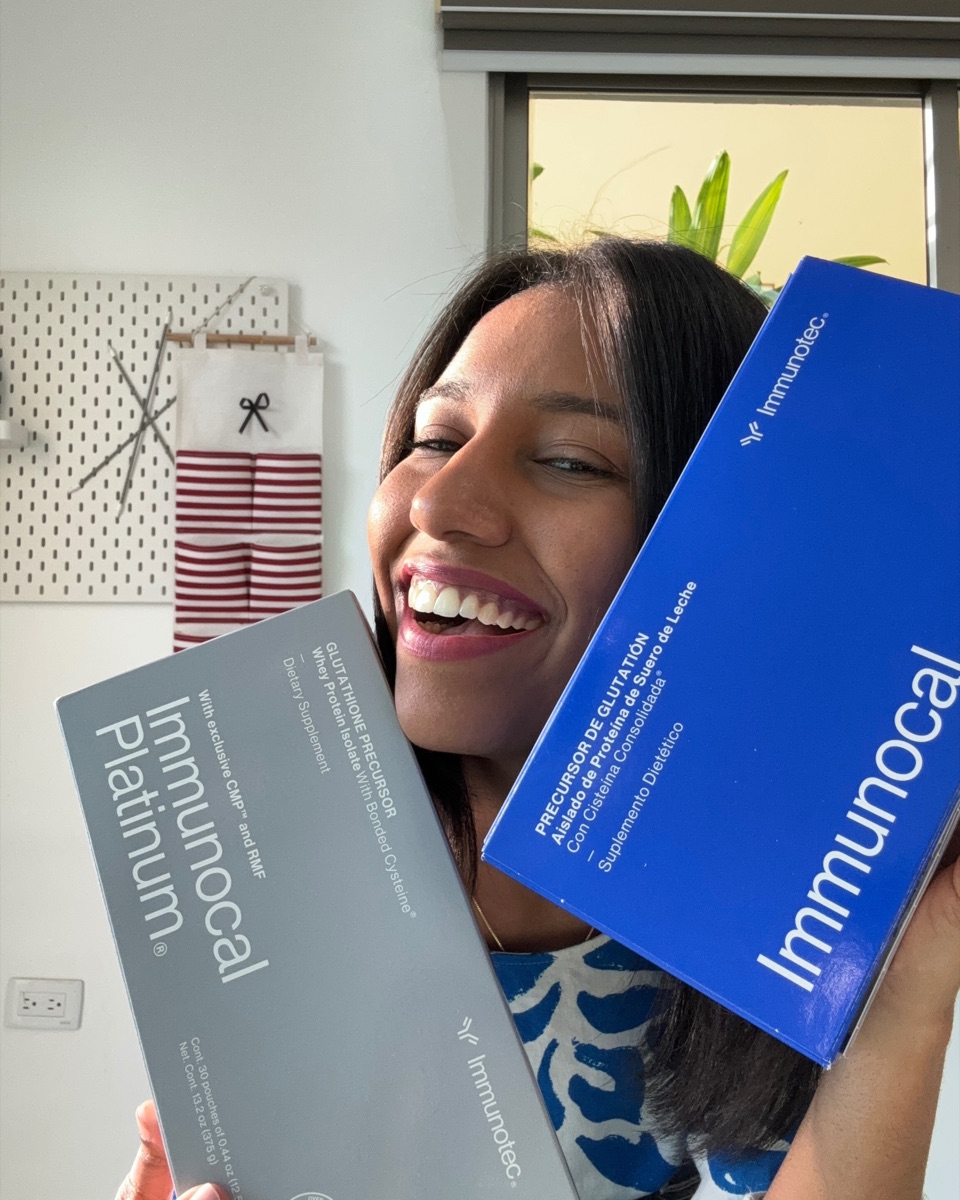 Anabel con Immunocal y Immunocal Platinum